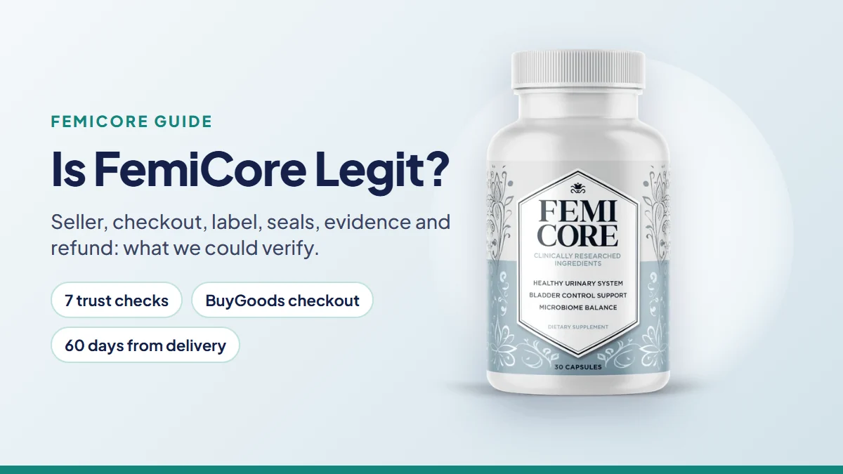 Is FemiCore Legit? A 7-Point Trust Check Before You Buy