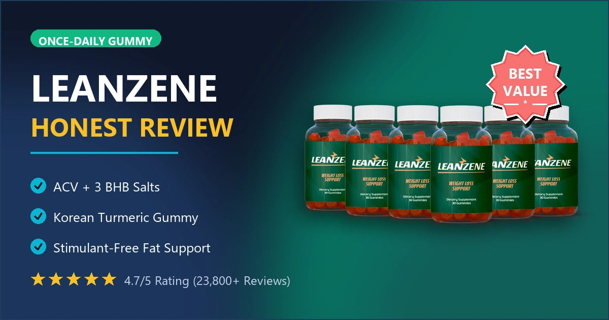 Leanzene Review — ACV + BHB + Korean Turmeric Weight Loss Gummies