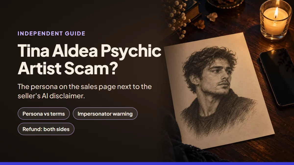 Tina Aldea Psychic Artist Scam? What to Check Before You Order the Tina Aldea Soulmate Sketch