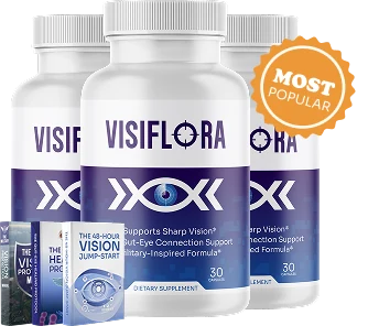 VisiFlora 3-bottle package with free e-books from the official order page
